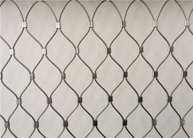 Inox X Cenderung Wire Rope Mesh Untuk Taman Teralis Tanaman Climbing Netting