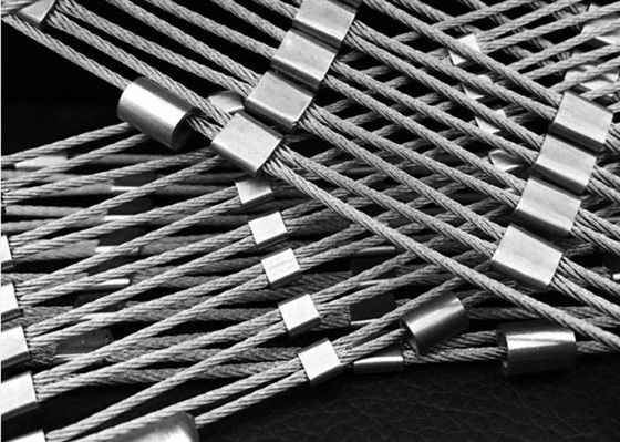 Panjat Tebing Bentuk Berlian 316 Ferrule Rope Mesh