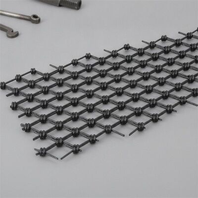 Anti UV Black Oxide Wire Rope Mesh dengan 20mm sampai 200mm Aperture dan 1,2mm sampai 3,2mm Cable Diameter