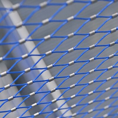 Mudah Pemasangan Anti-korosi Wire Rope Mesh Maintenance-Free untuk Stairwell dan Taman bermain Keamanan