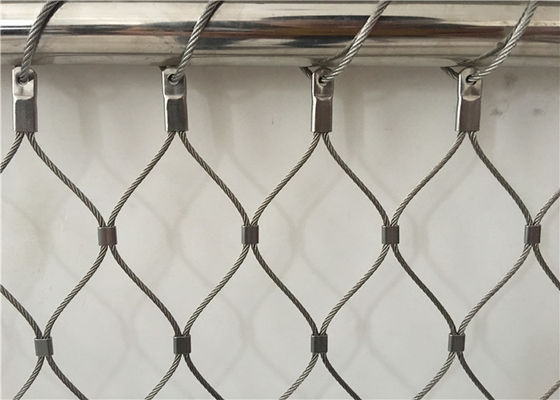 Stainless Steel 2mm 60x60mm Wire Rope Mesh