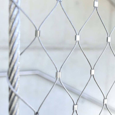 1.5mm 60x60mm 316L Bahan Wire Rope Mesh