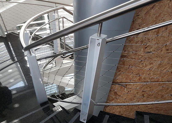 Tangga Railing Infill Woven Stainless Steel Wire Netting 2.0mm 4.0mm 6.0mm
