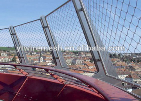 4.0mm Sus 304 Sus 316 Stainless Steel Webnet Arsitektur Fleksibel