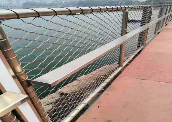 7 X 19 Ferrule Stainless Steel Rope Mesh Netting Untuk Langkan