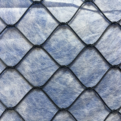 Black Oxide 7 X 7 Fleksibel Stainless Steel Cable Mesh Untuk Balustrade Atau Railing