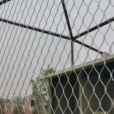 Ss 316 Bridge Arsitektur Wire Mesh, Wire Rope Mesh Net
