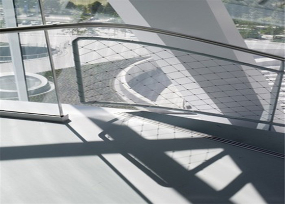 X Tend 7x19 Stainless Steel Rope Mesh Fleksibel Railing Guard Untuk Tangga Jembatan