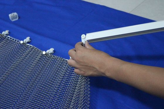 Aluminium Hanging Metal Coil Drapery / Produk Tirai 1,5 mm