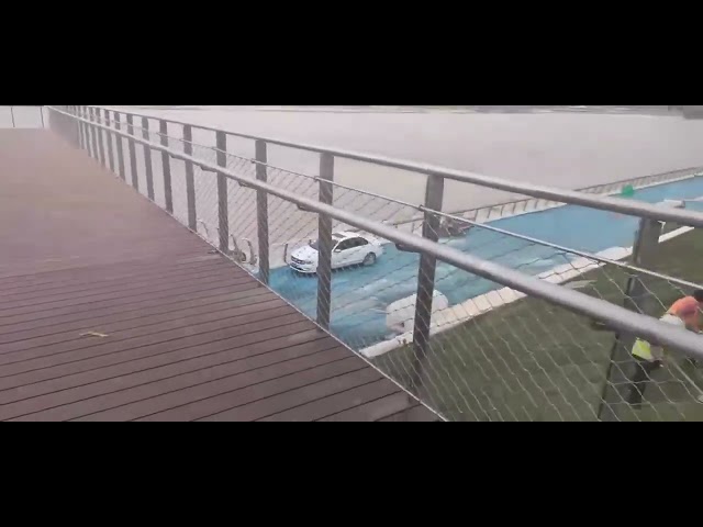 Fleksibilitas Anti Korosif Ss Rope Mesh Untuk Wahana Hiburan