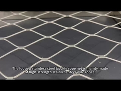 Jaring tali gesper stainless steel dengan bingkai