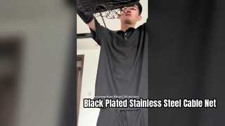 Jaring Tali Stainless Steel Berlapis Hitam untuk Perlindungan Keselamatan?