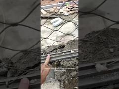 Jaring tali baja tahan karat rangka satu bagian, pemasangan di tempat yang nyaman dan kokoh